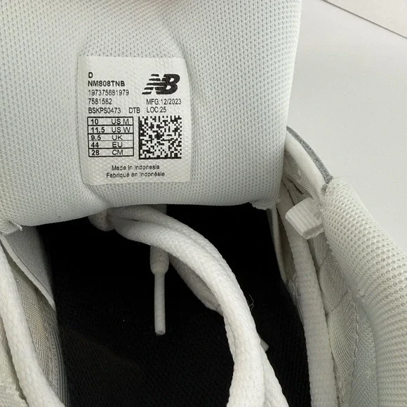 New Balance Numeric Tiago Lemos 808 White/Black Shoes M10 W11.5 W/Box - Picture 4 of 8